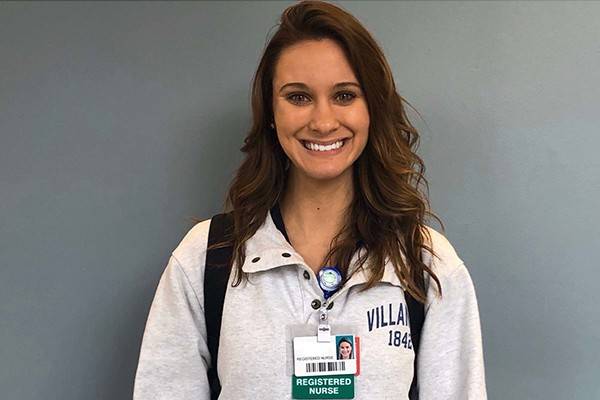 Caroline Keegan, graduate of the Villanova BSNExpress program.